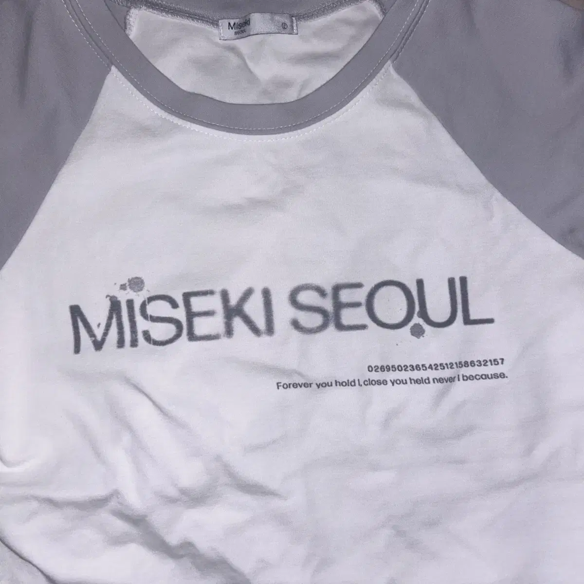 Miseki seoul 미세키서울 Raglan logo short 2